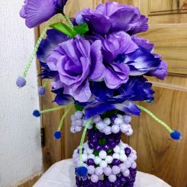 Beaded Flower Vases – “Uje Classic”  Design